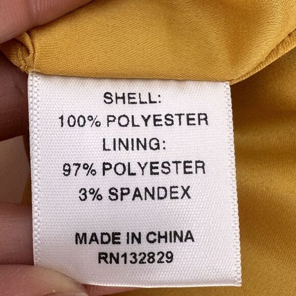 Camila Coelho Revolve Marcia Top Size Xsmall Long Sleeve Blouse Yellow $148 - Picture 13 of 13